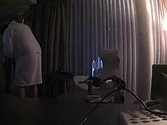 Old man spies on petite 18+ girl.