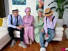 Amish Stepmoms Penny Barber And Pristine Edge Swap Dicks