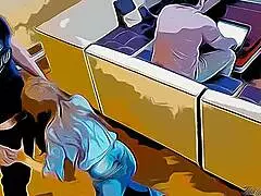 Joven esposa caliente engaña a su marido trabajando en laptop ntr cartoon hentai