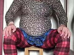 Crossdresser like, um, deepthroatin’ a dildo dick!