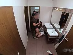 Hunt4k belle with red hair fucked by stranger in toilet in front of bf