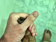 jerking off in the shower