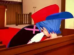 Sarvente and boyfriend share intimate moment in church hentai