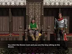 Blonde and redhead knights battle intensely in part 2