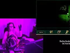 Blackmoor Manor playthrough reveals naked brunette with big tits