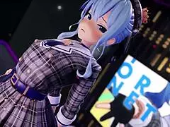 Hololive Hoshimachi Suisei in Wild 3D SEX Action MMD 1