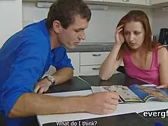 Bankrupt Fella Allows Sexy Mate To Ream His Ex-Girlfriend For Hard Cash