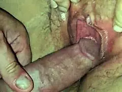 Nutting Hard in Pregnant Pussy with Fluid Mix Play!