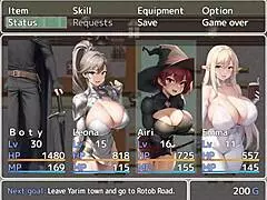 Forming a group with three cute virgin girls in adventurer RPG