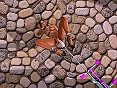 Bound old lady gets her pussy and ass fucked with toys until orgasm