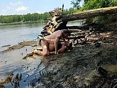 Thick Wife Fucked Hard in Mud on Nature Walk - Becky Tailorxxx