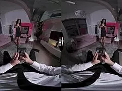 Dark Room Vr Experience Where You Want To Be On Top With Handjob And Blowjob