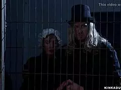 busty bound adulteress with natural tits gets roughly fucked by monster cock