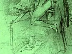 Vintage antique erotic drawings collection
