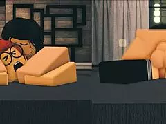 Slută ginger tocilară futută în dormitor