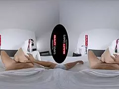 realitylovers vr features latex android in petite cowgirl riding and bent over doggystyle