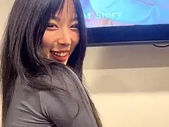 omg, i tricked this cute asian girl to make him cum, oops!