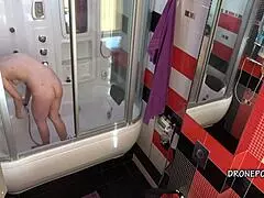 anna in the bathroom - spy porn with upskirt hidden skirt teen 18+ czech european beach spying voyeur