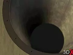 ebony fierbinte cu sâni uriași legată pentru anal extrem! 😱