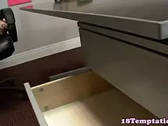 Cocksucking Teen 18+ Sprayed with Cum by Teacher