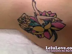 pov groping and rubbing tattoo then cumming on it - lelu love