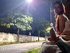 risky street handjob near a stunning stranger, man i’m crazy