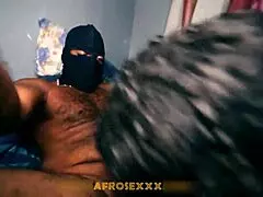 African head monster ElvieSlutty is giving a sloppy deepthroat blowjob