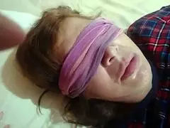 My best friend slams her huge cock into my wife while she sucks for a messy cumshot.