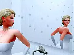 young wife, why cheat with futanari mistress while husband spies on deep throat?