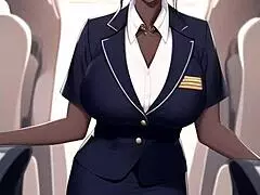 Hey, check this wild flight attendant ai hentai compilation!