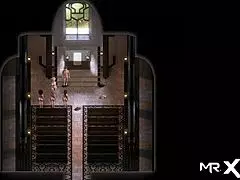 Treasure of Nadia - intimate moment in front of three girls