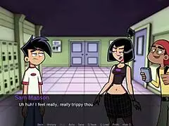 Big Tits Latina Blonde Cartoon Lesbian Milf With Big Ass Kissing In Danny Phantom Amity Park Part 40