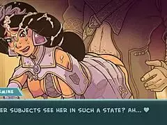 i'm fucking jasmine rough in this anime game, her big tits bouncing hard