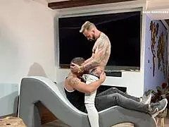 Stunning Bareback Action with Muscle Hunk Frank Valencia in 4K Full Scene.