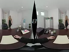 Kayla Kayden celebrates anniversary in corner office pov! 🎉