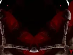 Art blowjob with boxing gloves in big cock duel.