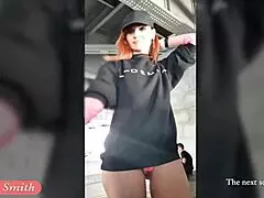 Jeny Smith Boldly Flashes Bubble Butt Ass in Public Hidden Cam