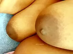 Hidden camera catches girlfriend's boobs on tape