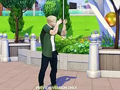 In 3D hentai, brunette model chooses rough POV game