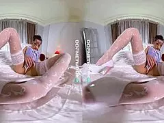 watch sasha rose finger fuck herself in virtual reality