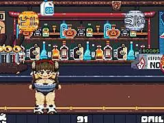 Riding in cute hentai game with giant boobs! 🍈