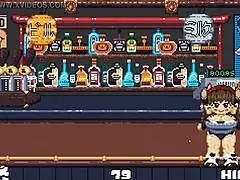 Riding in cute hentai game with giant boobs! 🍈