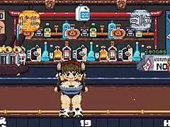 Riding in cute hentai game with giant boobs! 🍈