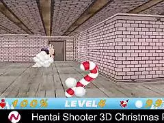 Hentai shooter game at 3d christmas party