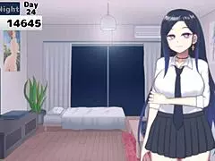 she got so horny playing that naked hentai game with megu in episode 5