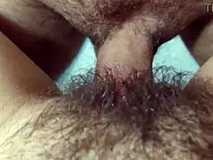 i luv how chubby hairy pussy feels with cum on her face.
