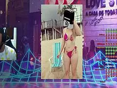 Brazilian solo performer shows softcore in web chat season 2 episode 3.