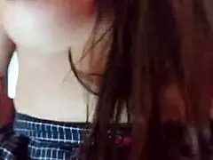 stepsister rides like a whore, telling me perverted things while moaning richly