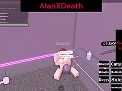 I made her orgasm in roblox with cock and pussy play