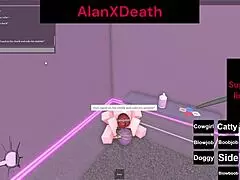 I made her orgasm in roblox with cock and pussy play